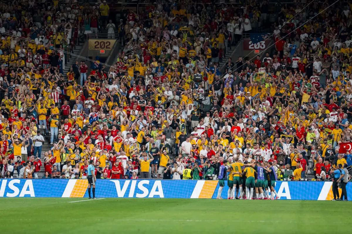 Gol de Australia ante Turquía en el Mundial 2026