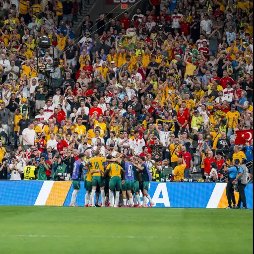 Gol de Australia ante Turquía en el Mundial 2026