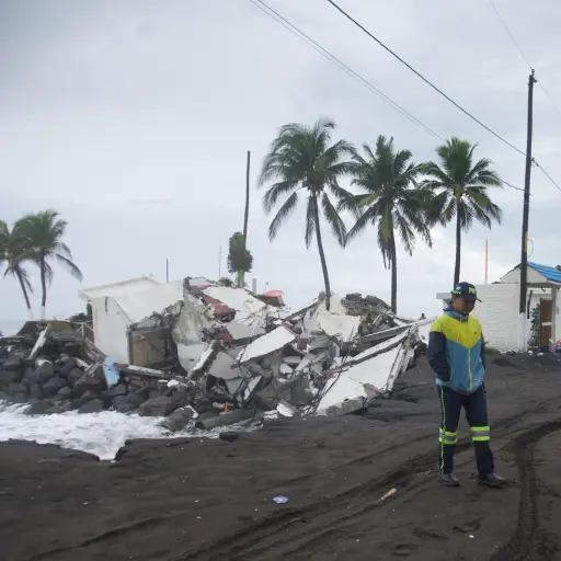 Chalets y residencias quedaron destruidos por lluvias y fuerte oleaje en Iztapa, Escuintla. ,Omar Solís/Emisoras Unidas