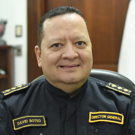 El director de la Policía Nacional Civil de Guatemala, David Custodio Boteo, posa en una entrevista con EFE el 11 de mayo de 2026 en Ciudad de Guatemala (Guatemala) , EFE/ Alex Cruz