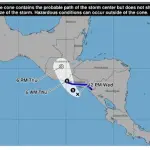 Tormenta tropical Cristina se degrada a depresión tropicalt