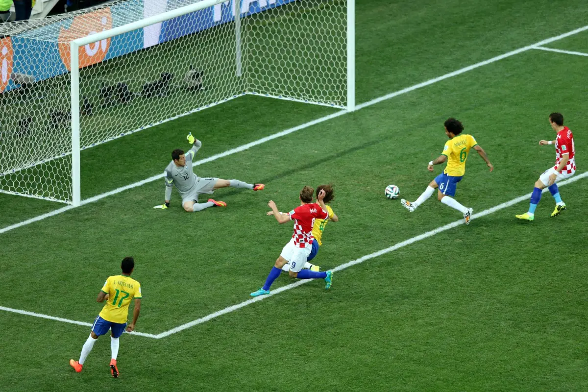Autogol de Marcelo en el partido inaugural del Mundial 2014., EFE