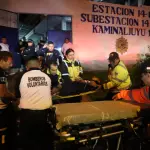 El agente de la PNC herido fue trasladado a un hospital. ,Bomberos Voluntarios