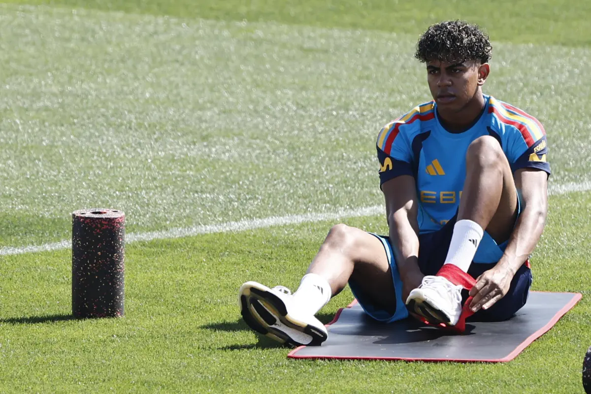 El delantero de la selección española de futbol Lamine Yamal., EFE