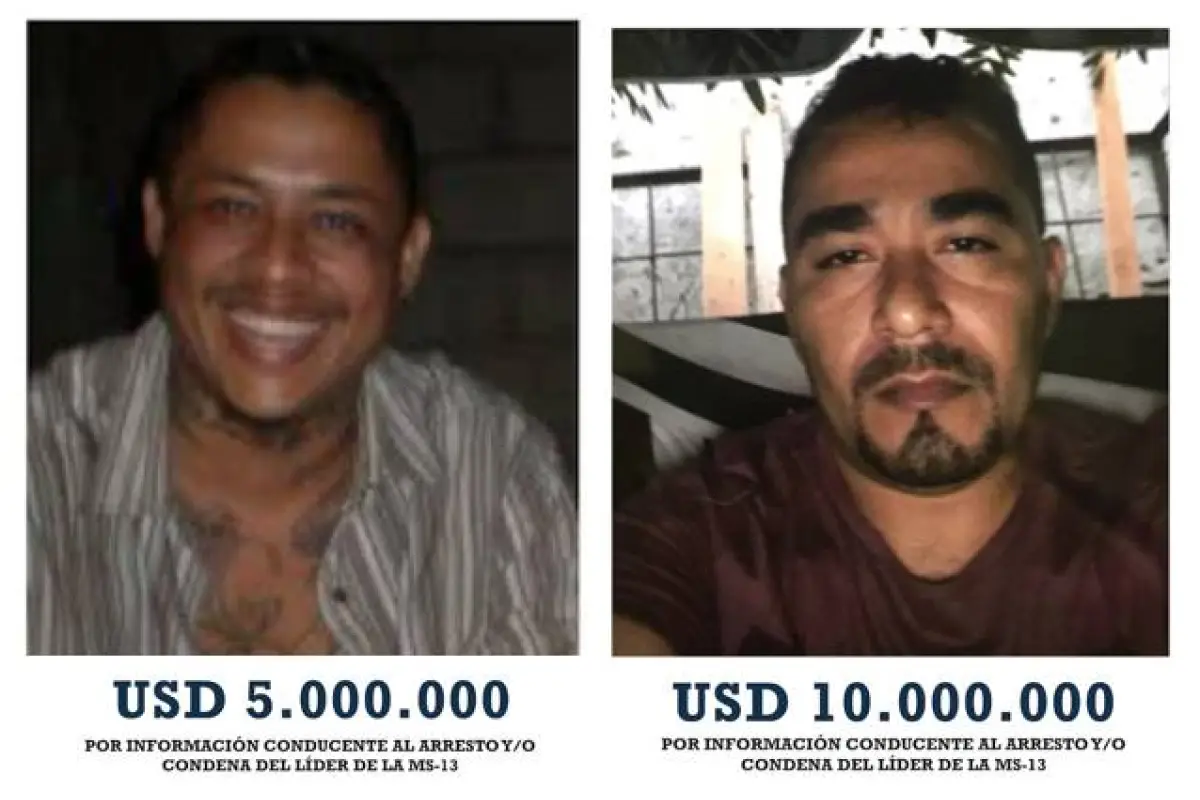Pandilleros de la Mara Salvatrucha de Honduras buscados por Estados Unidos., Departamento de Estado de EE. UU.