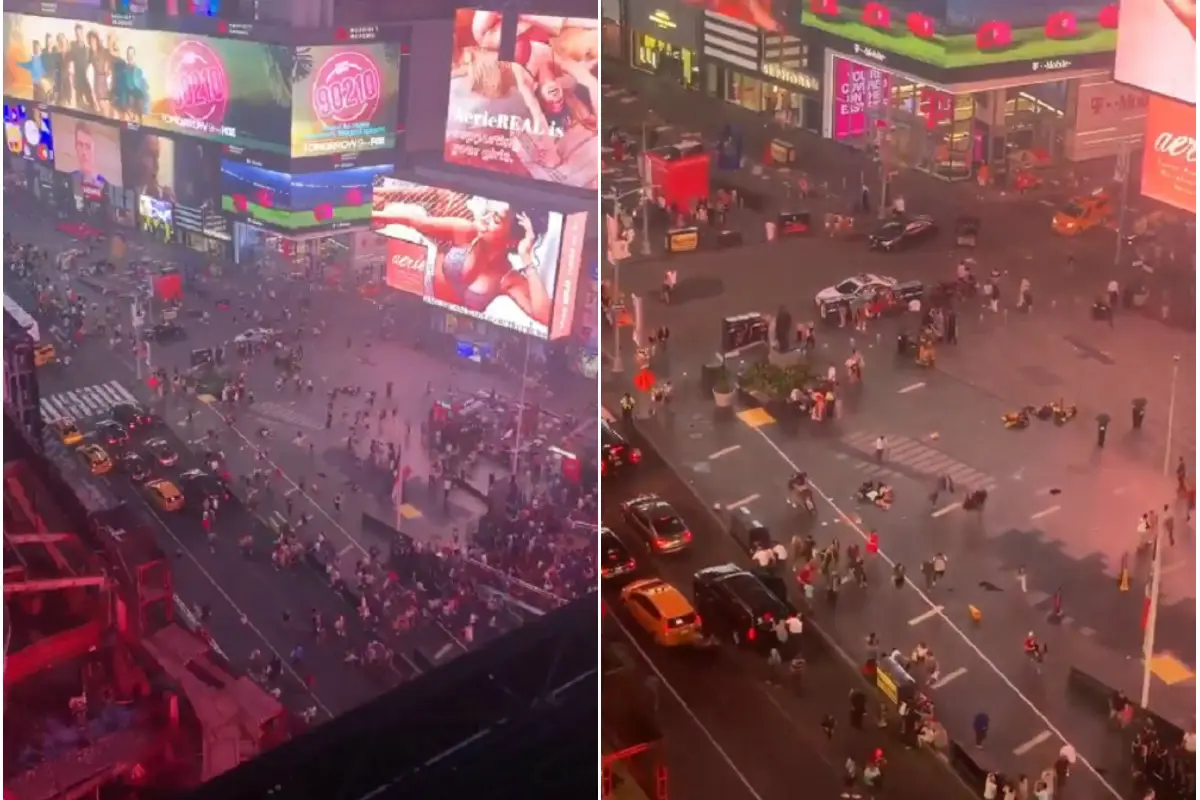 Times Square disparos , Redes sociales