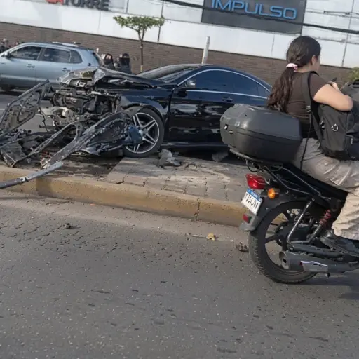 Triple colisión en zona 7 ocurrida el 17 de junio de 2026. ,PMT capitalina/Montejo