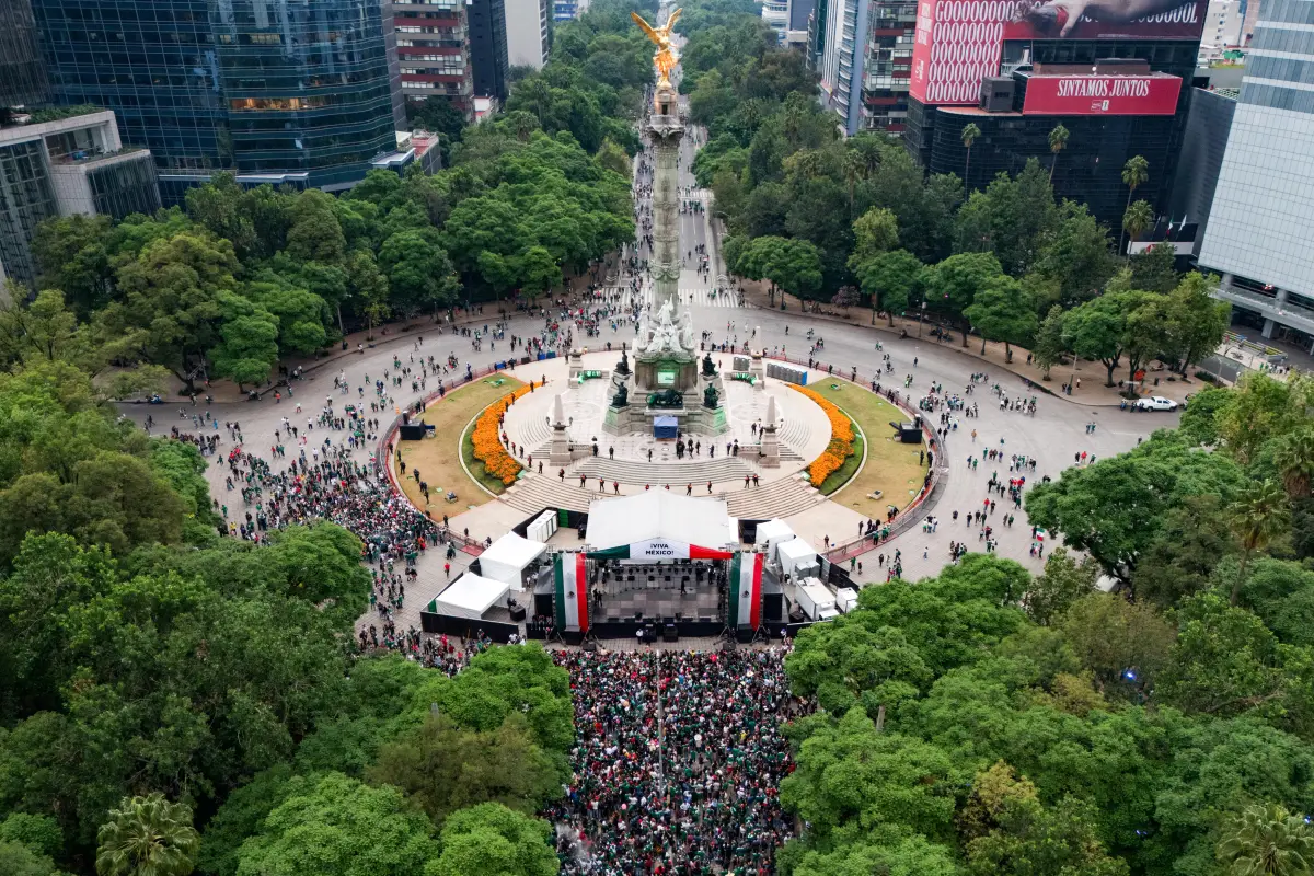 Ángel de la Independencia en México 