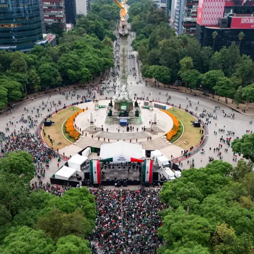 Ángel de la Independencia en México 