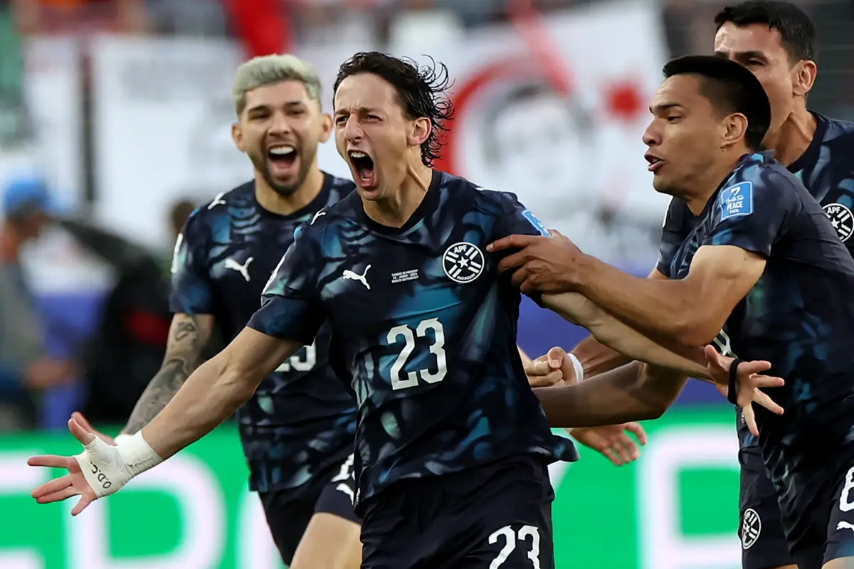 Celebración de Matías Galarza, autor del gol más rápido del Mundial 2026 