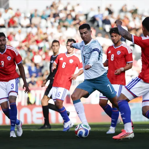 Cristiano Ronaldo en el partido amistoso entre Portugal y Chile - EFE