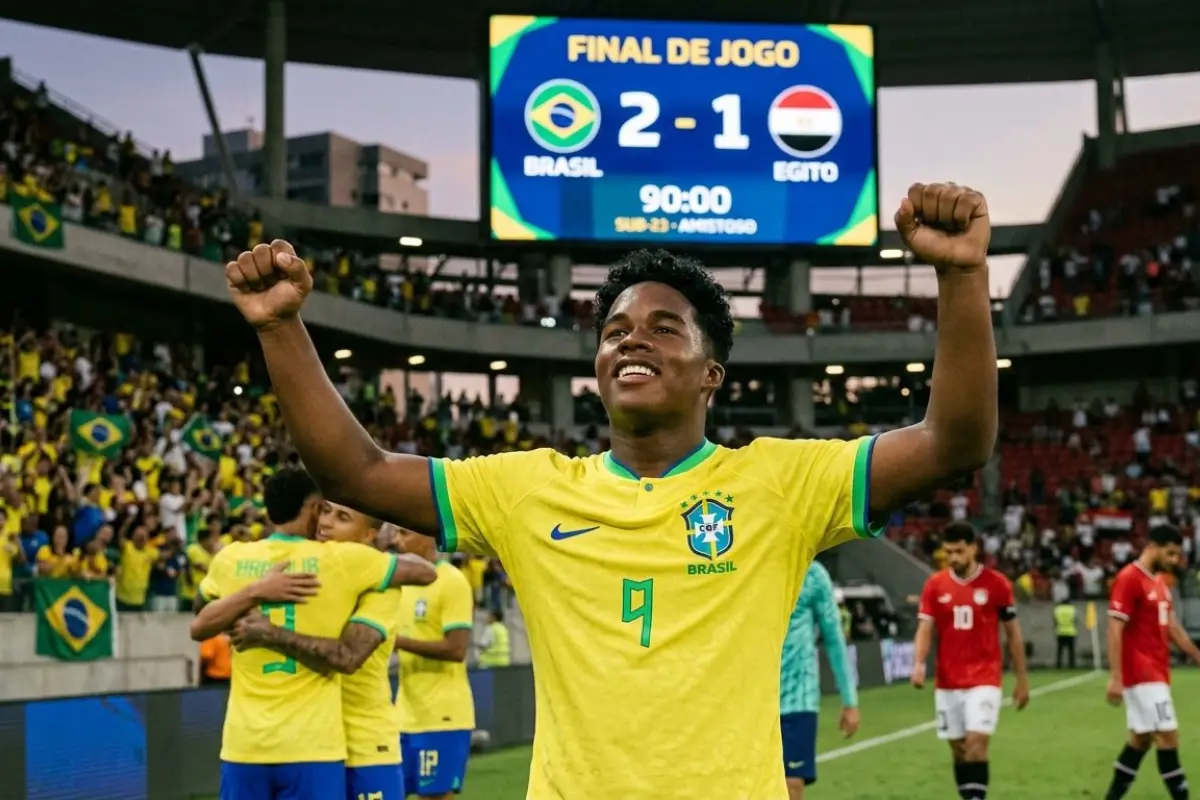 Endrick da triunfo a Brasil previo al Mundial 2026 
