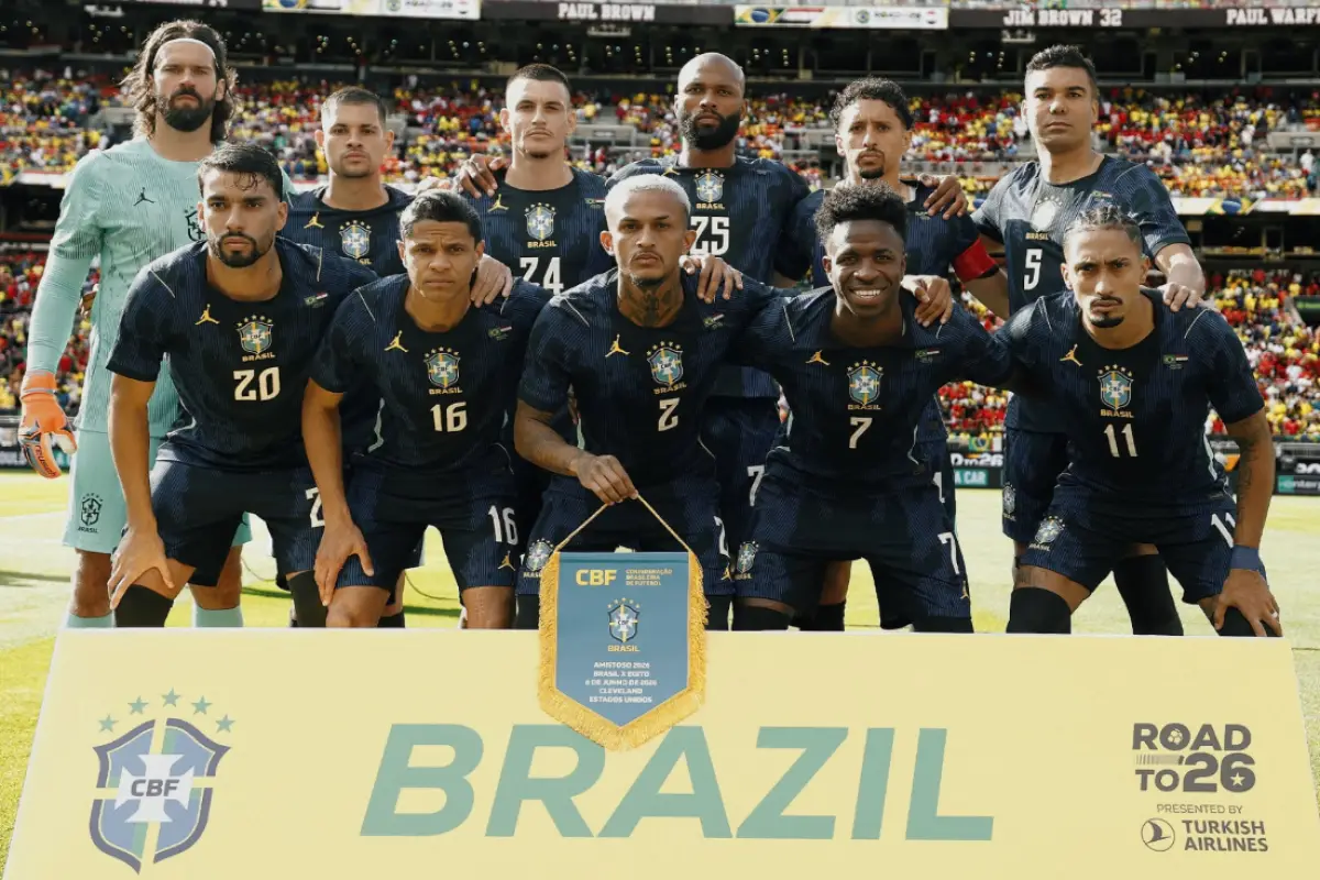 Once de Brasil en su partido amistoso ante Egipto - CBF