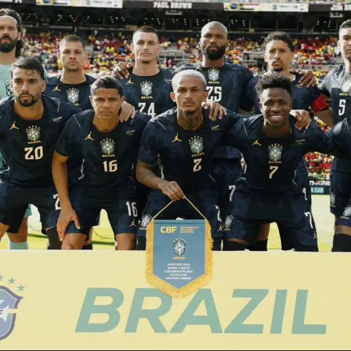 Once de Brasil en su partido amistoso ante Egipto - CBF