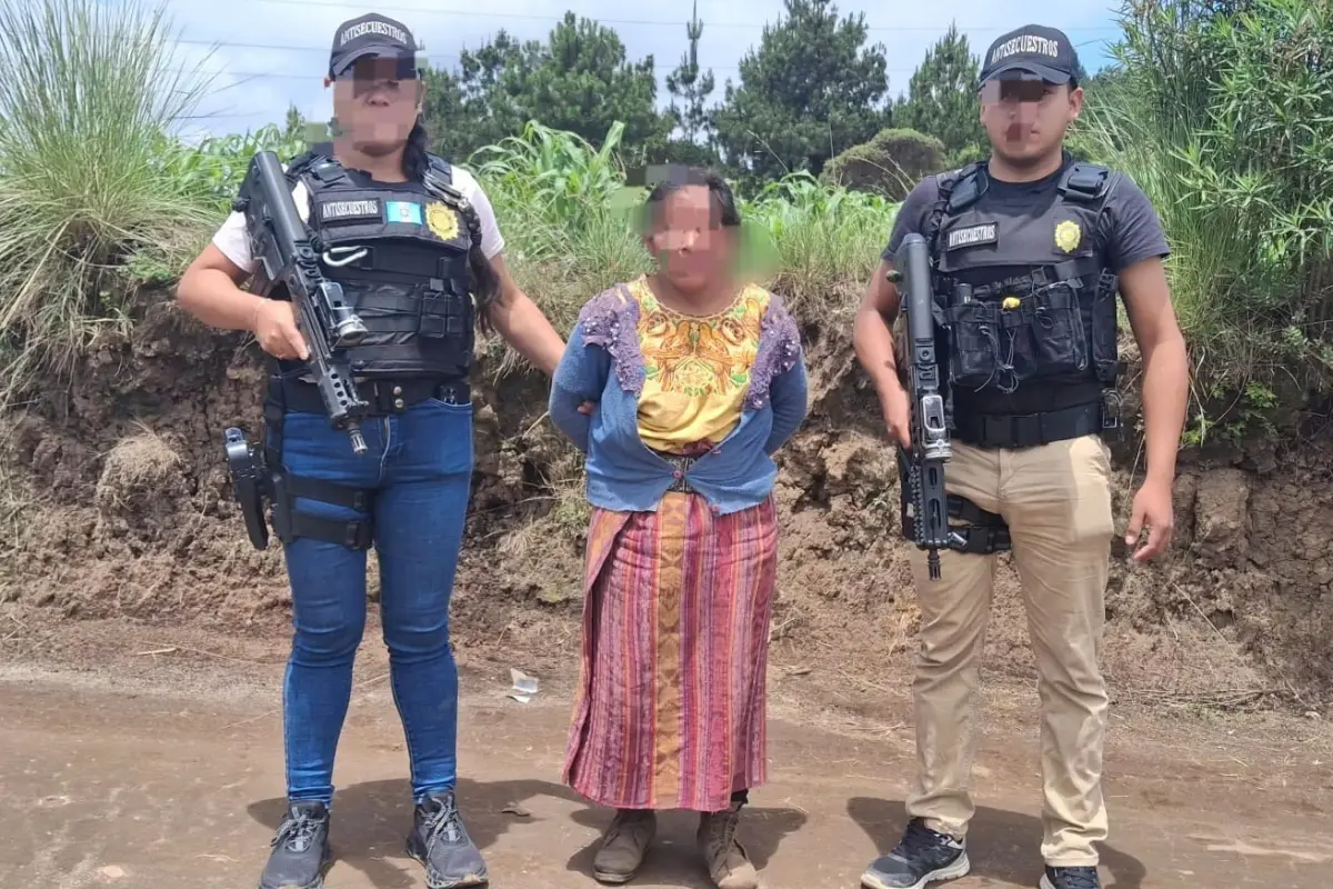La capturada fue trasladada al juzgado de turno por la PNC., PNC de Guatemala 