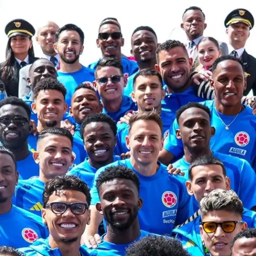 Selección de Colombia antes de partir de territorio cafetero 