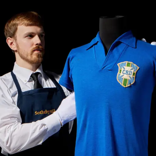 La histórica camiseta que Pelé utilizó en la final del Mundial de 1958 saldrá a subasta en Nueva York - EFE