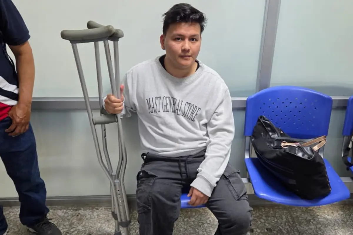 Larkin Morales, motorista atropellado en la zona 9, acude por primera vez a una audiencia en seguimiento de su caso en Torre de Tribunales., Ángel Oliva/EU