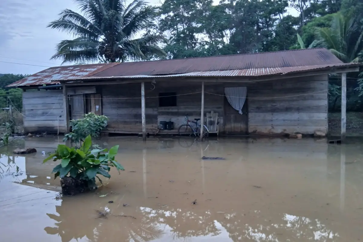 Inundación por lluvias en Alta Verapaz., Conred