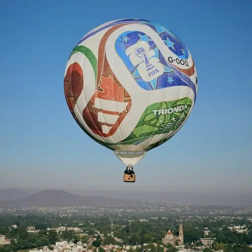 Trionda sobrevoló Ciudad de México ,FIFA