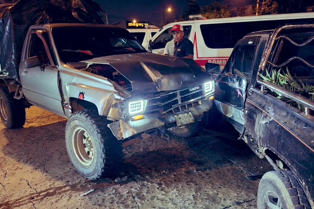 Accidente en la zona 8 capitalina., PMT capitalina/Montejo