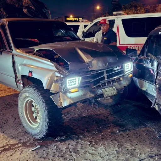 Accidente en la zona 8 capitalina. ,PMT capitalina/Montejo
