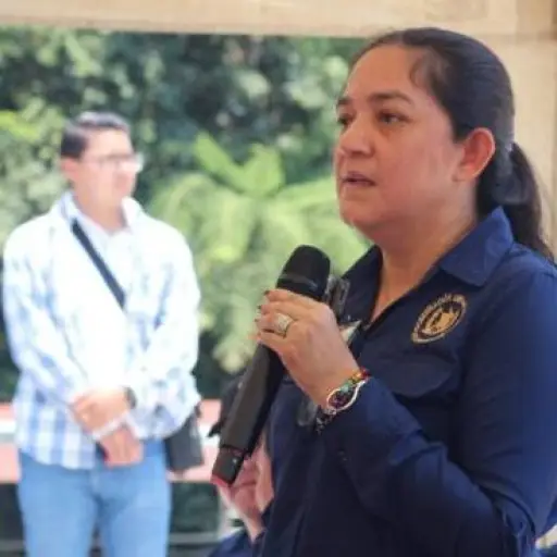 La gobernadora departamental de Suchitepéquez, Mariana Enríquez. ,Gobernación de Suchitepéquez