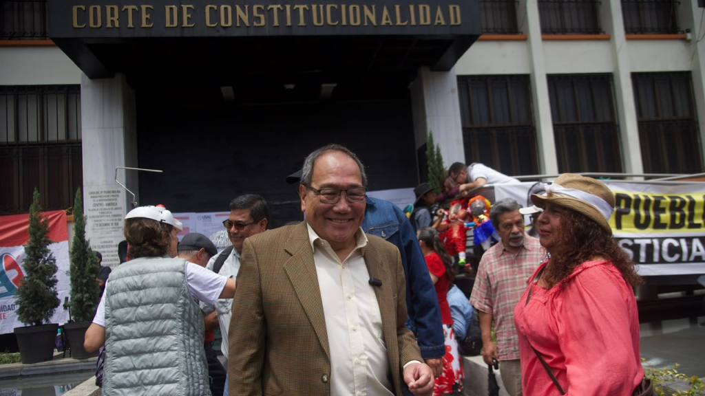 Manifestación frente a la CC por reelección de Mazariegos como rector de la Usac | Omar Solís/EU