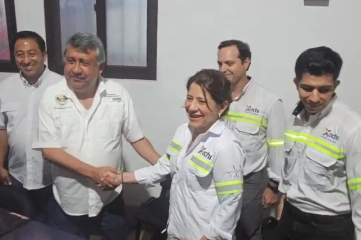 El alcalde de Mazatenango, Carlos Villagrán y representantes de Xochi., Captura de pantalla
