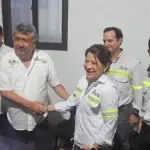 El alcalde de Mazatenango, Carlos Villagrán y representantes de Xochi. ,Captura de pantalla