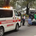 Una persona falleció tras ser atropellada en Km. 22 de ruta Interamericana. ,Bomberos Voluntarios