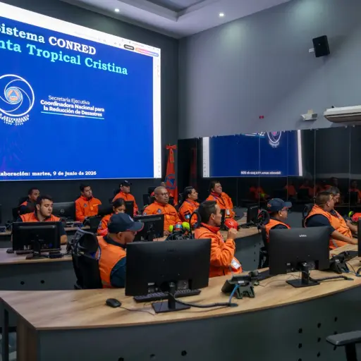 Equipos de la Conred abordan acciones de respuesta por efectos de la tormenta tropical Cristina. ,Conred