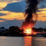 Incendio destruye restaurante en San Benito, Petén