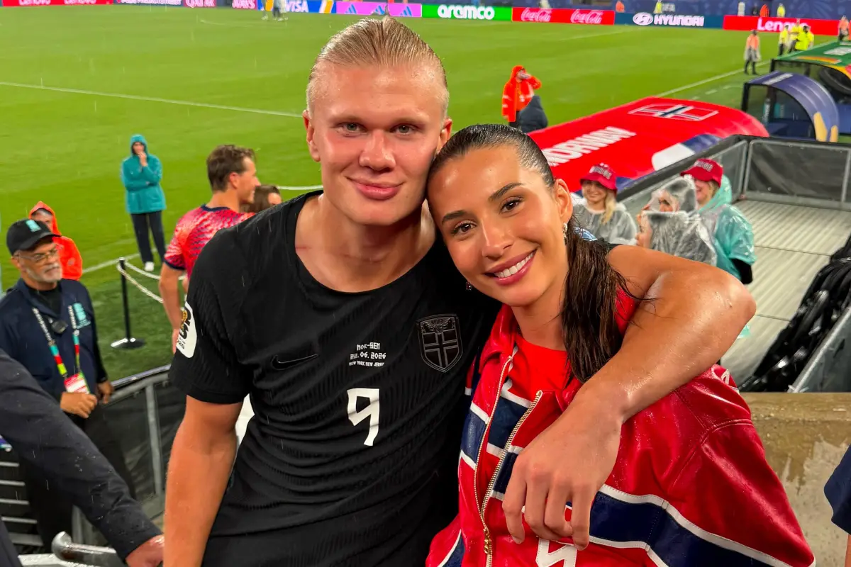 Isabel Haugseng y Erling Haaland, Foto redes sociales de Isabel Haugseng