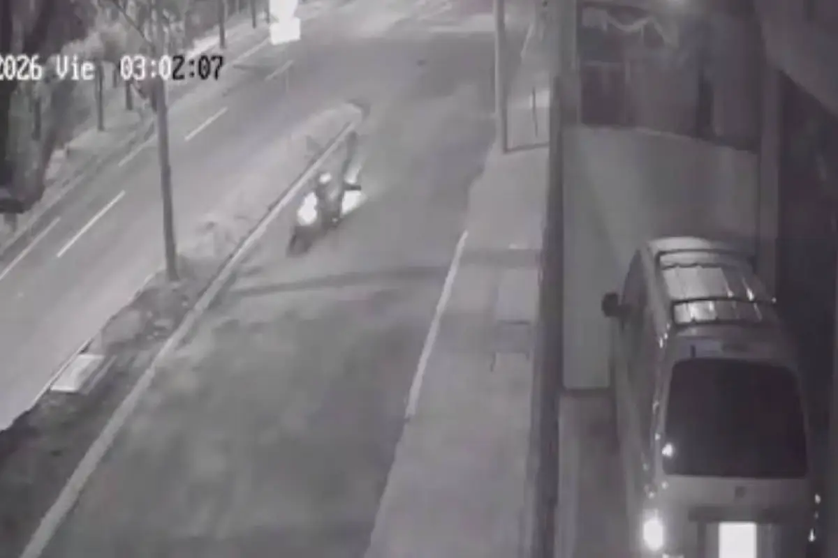 Accidente motorista en anillo Periférico, Captura de video