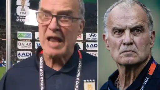 ¡Dale de una vez!: Marcelo Bielsa explota con periodistas tras la eliminación de Uruguay