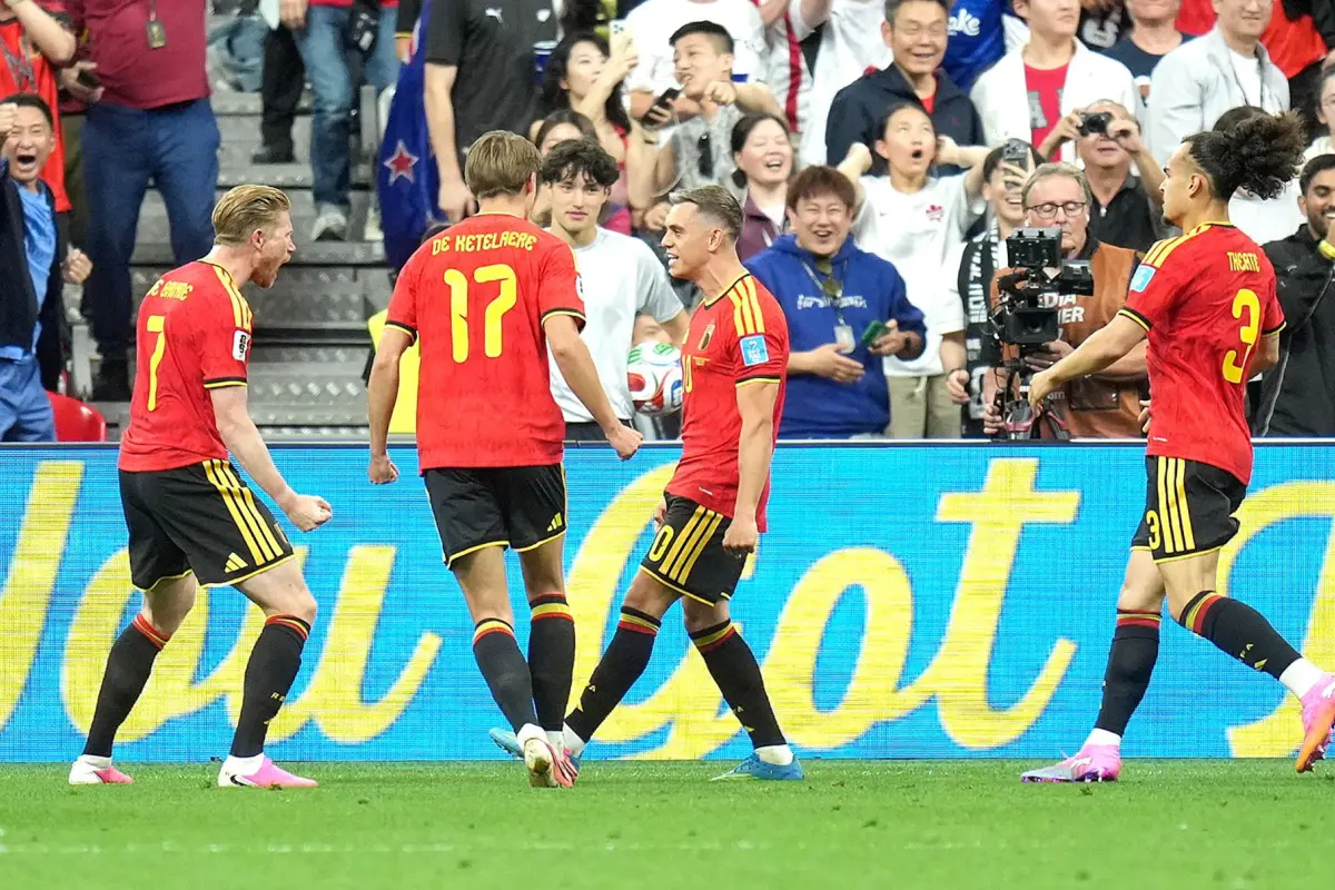 Celebración de Bélgica ante Nueva Zelanda en el Mundial 2026 - EFE