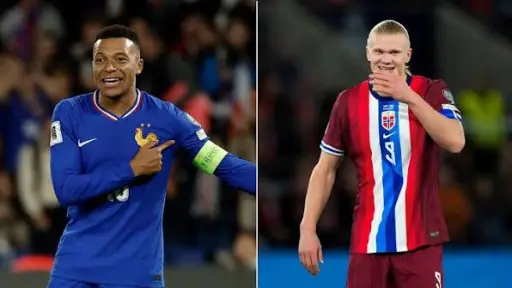Haaland reaccionó al penal pitado a Mbappé en el Francia vs. Marruecos
