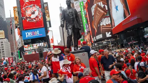 Eliminada, pero nunca sola: Panamá tiñe de rojo Nueva York