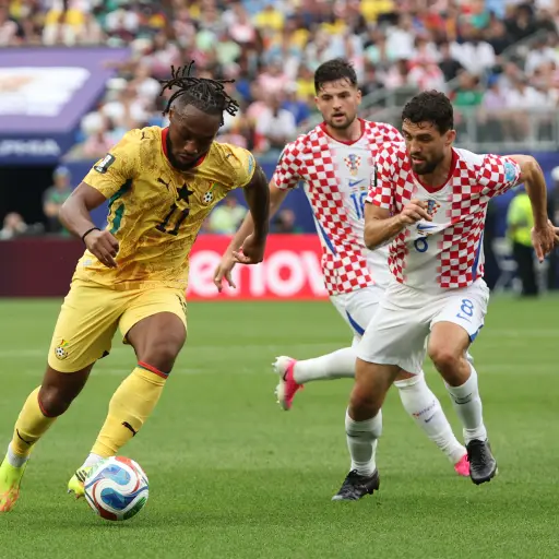 Acción de juego entre Croacia y Ghana por el Mundial 2026