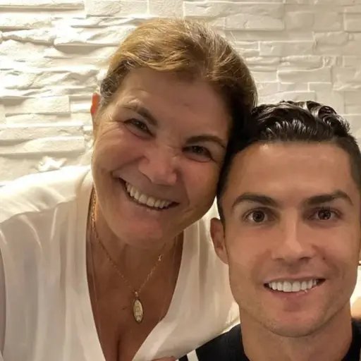 Dolores Aveiro, madre del delantero portugués Cristiano Ronaldo. ,Redes sociales. 