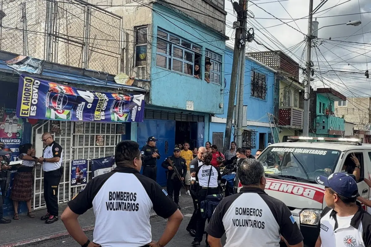 Momentos de tensión se vivieron en la zona 7 capitalina, por un hecho armado., Bomberos Voluntarios.