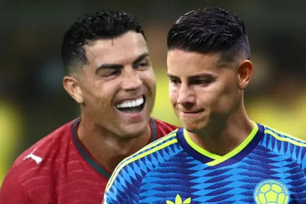 Cristiano Ronaldo sorprende a James Rodríguez con una frase muy colombiana