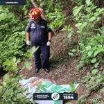 El hombre desaparecido fue encontrado en una zona boscosa de El Progreso. ,Bomberos Municipales Departamentales