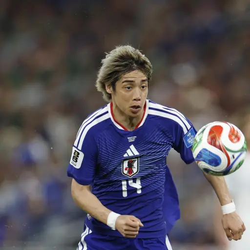 Junya Ito en el partido de Japón contra Túnez ,EFE