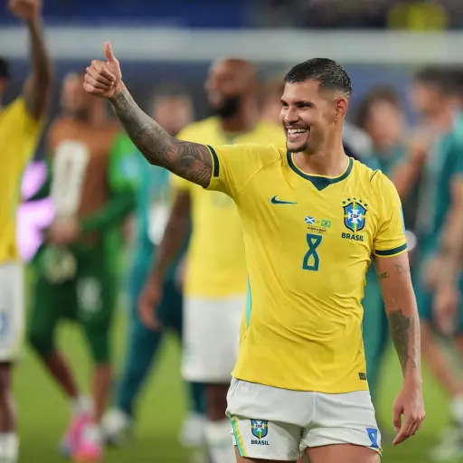 Jugadores de la selección de Brasil celebran la clasificación los dieciseisavos de final del Mundial 2026 ,EFE