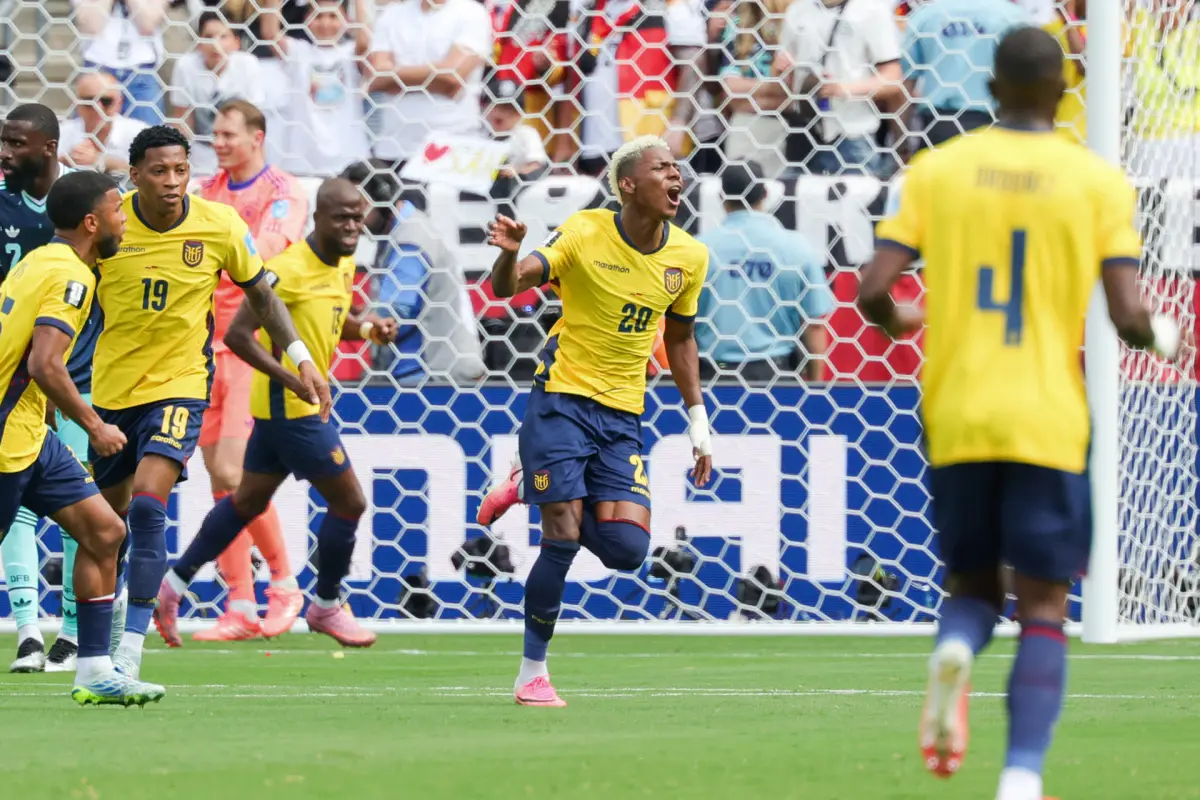 Celebración de Ecuador ante Alemania en el Mundial 2026 - EFE