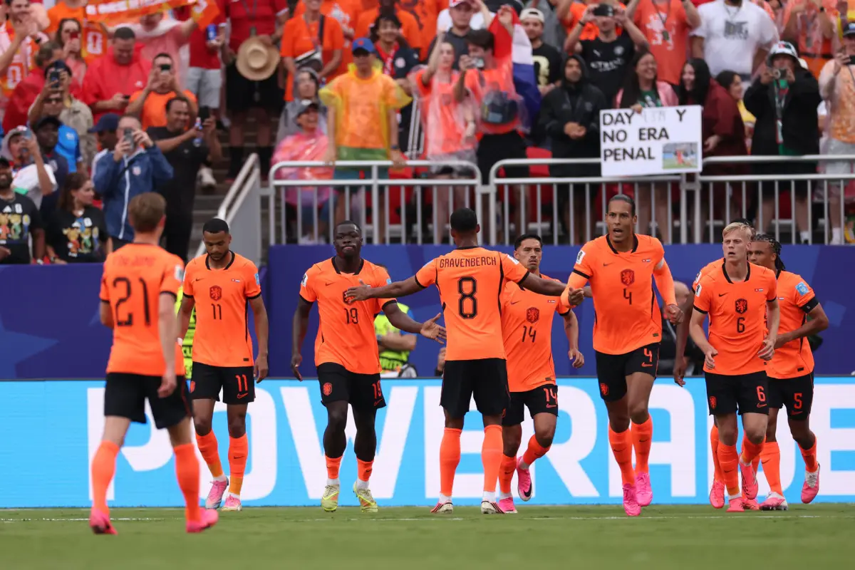 Celebración de Países Bajos ante Túnez en el Mundial 2026 - EFE
