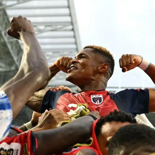 Hélio Varela celebra su gol tras el empate de Cabo Verde ante Uruguay ,FIFA