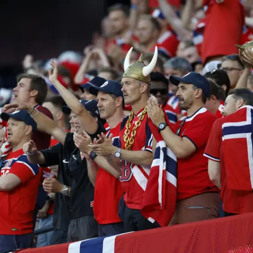 Aficionados de Noruega en el Mundial 2026. ,EFE
